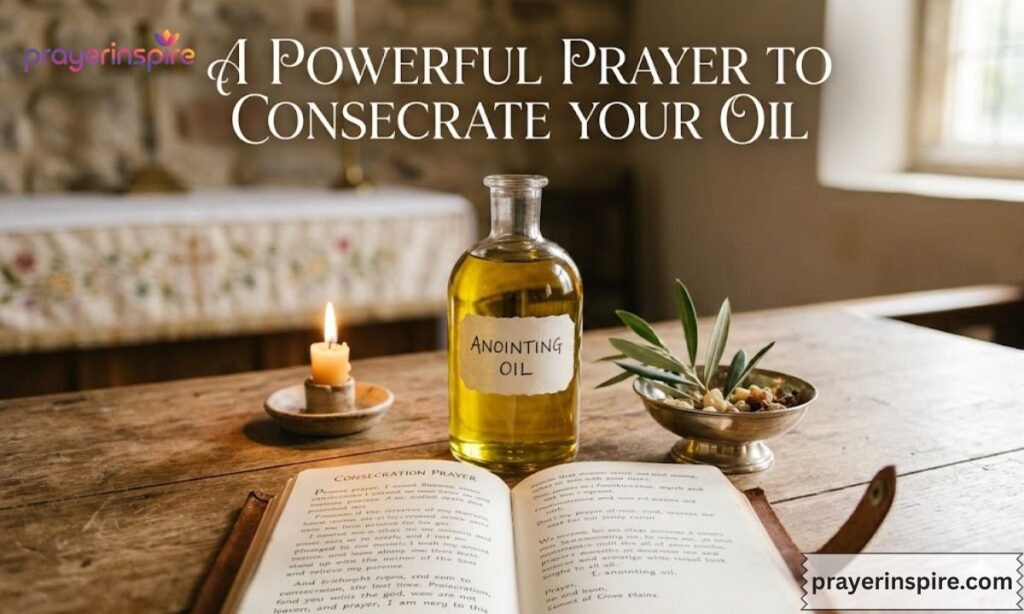 A Powerful Prayer to Consecrate Your Oil