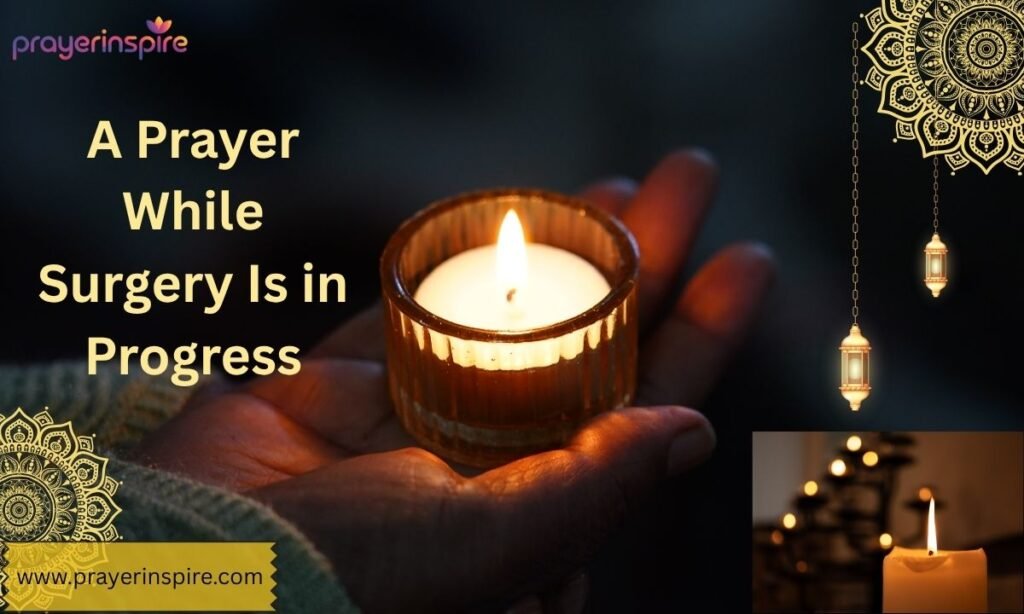 A Prayer While Surgery Is in Progress
