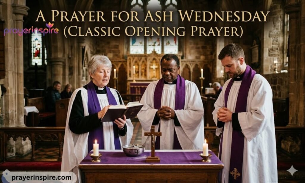 A Prayer for Ash Wednesday (Classic Opening Prayer)