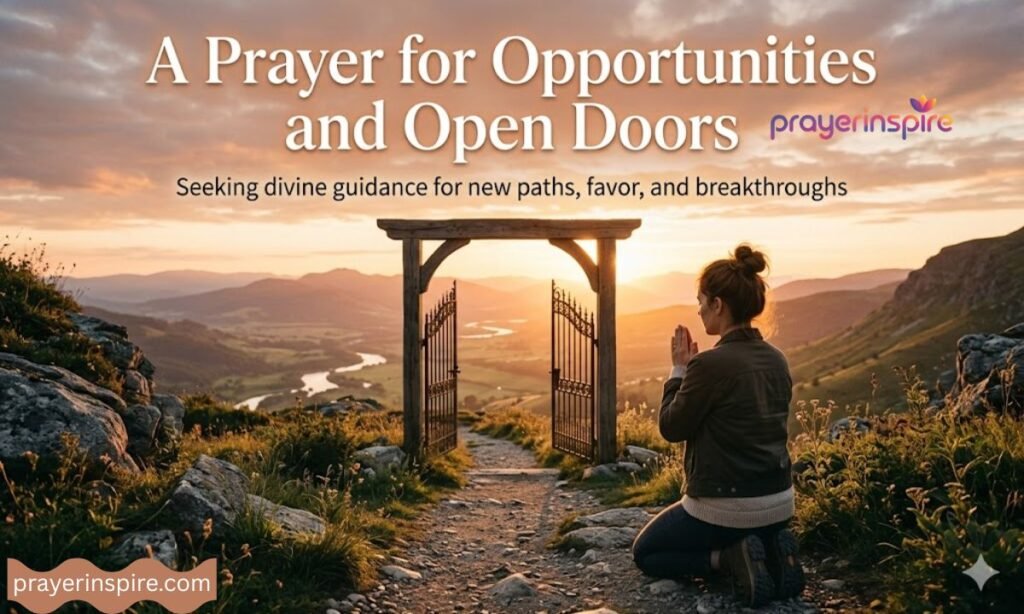 A Prayer for Opportunities and Open Doors