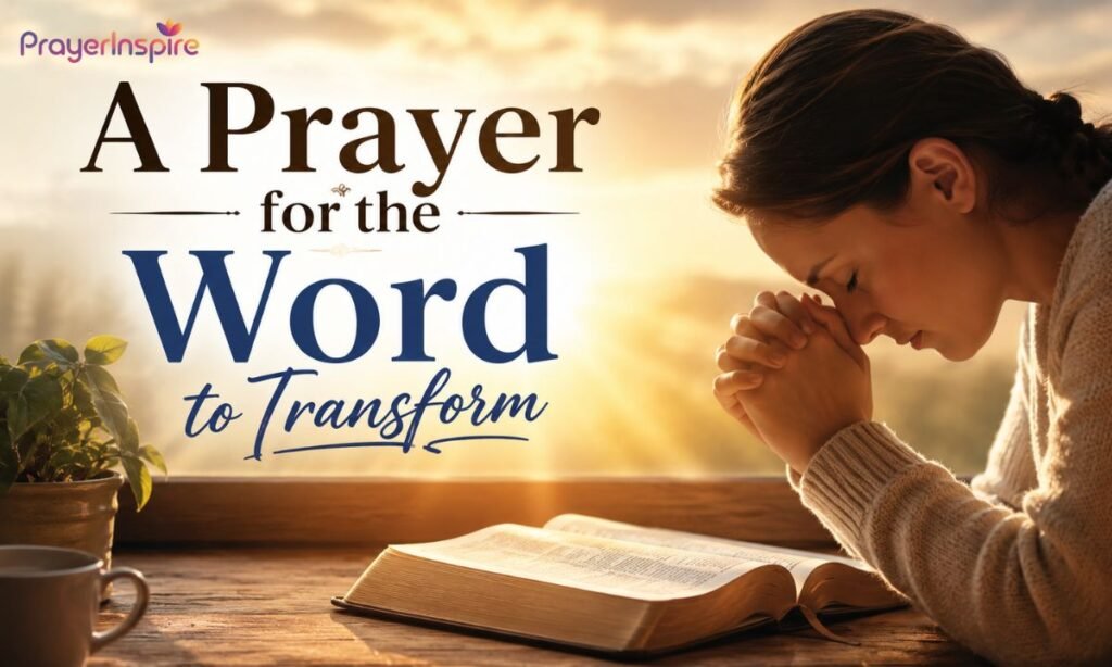 A Prayer for the Word to Transform