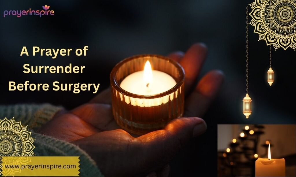 A Prayer of Surrender Before Surgery