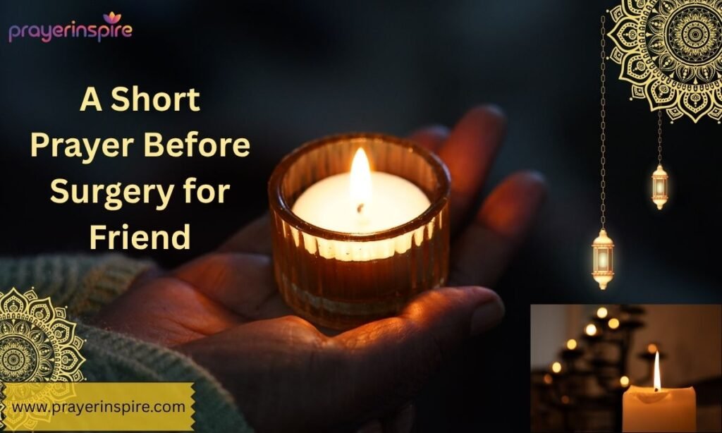 A Short Prayer Before Surgery for Friend