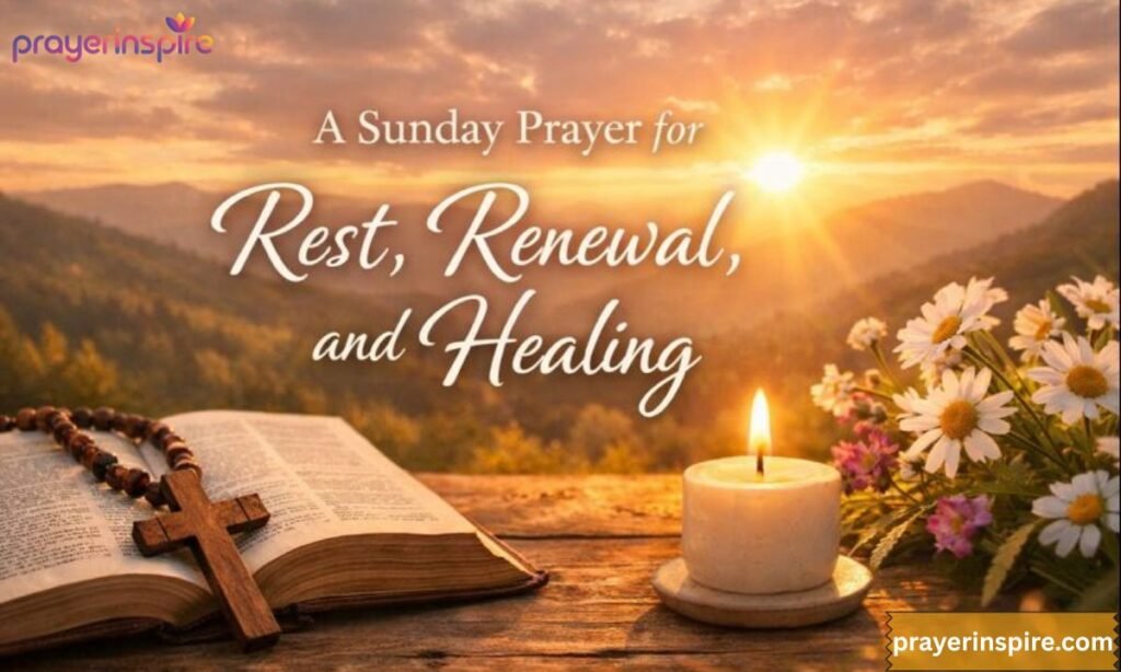 A Sunday Prayer for Rest, Renewal, and Healing
