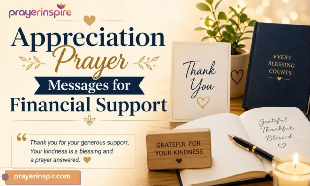 Appreciation Prayer Messages for Financial Support