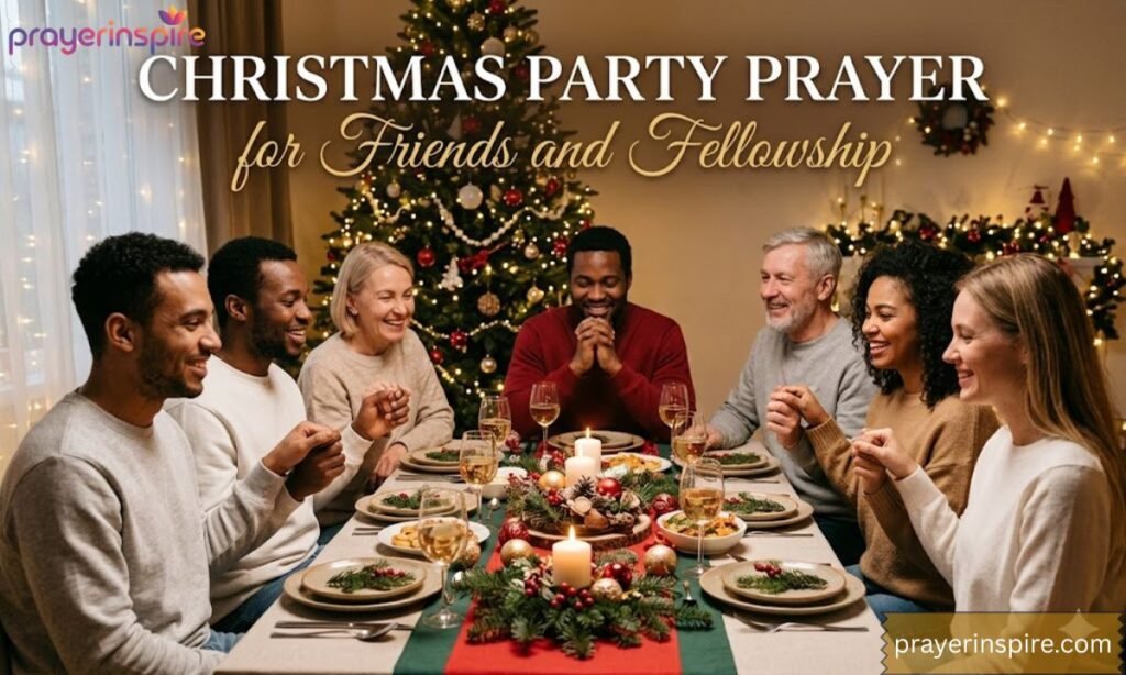 Christmas Party Prayer for Friends and Fellowship
