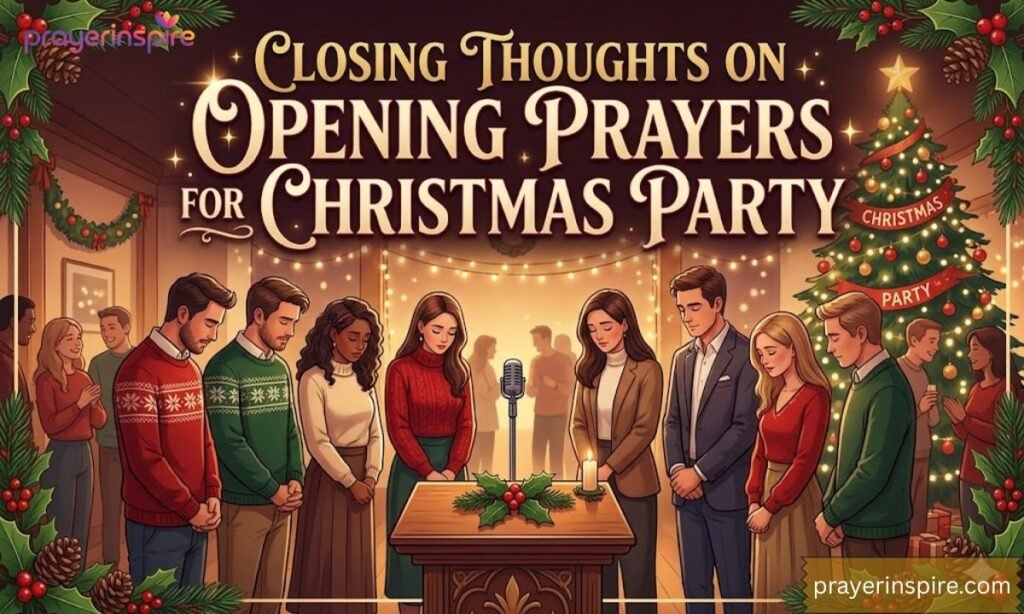Closing Thoughts on Opening Prayers for Christmas Party