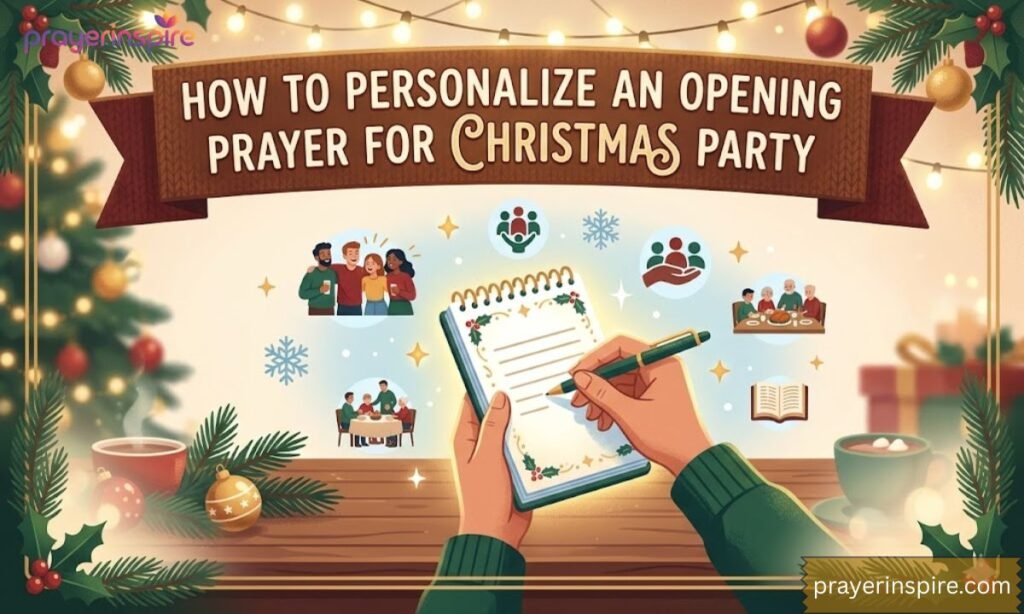 How to Personalize an Opening Prayer for Christmas Party