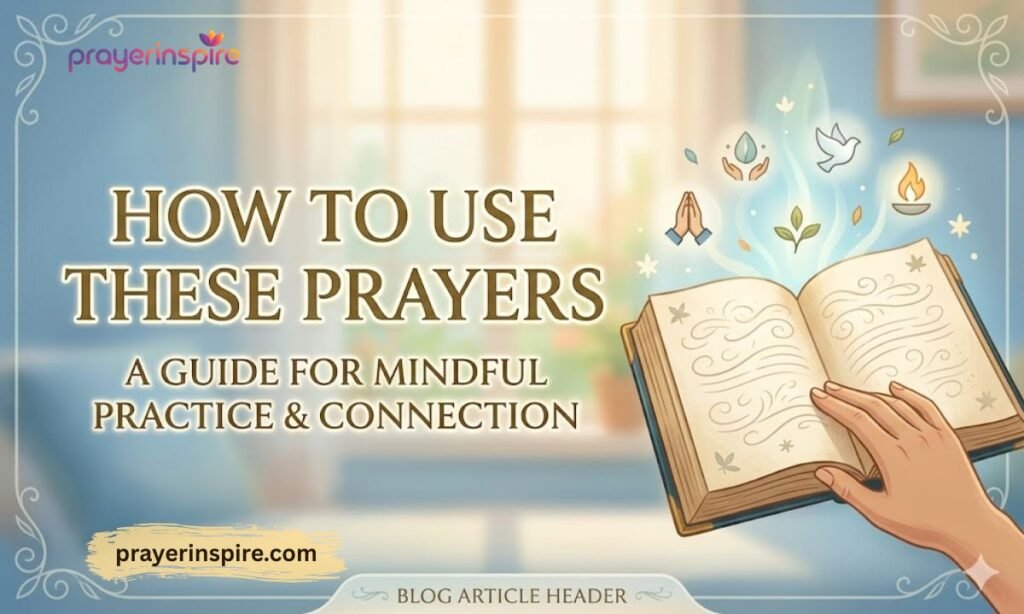 How to Use These Prayers