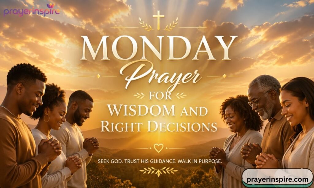 Monday Prayer for Wisdom and Right Decisions
