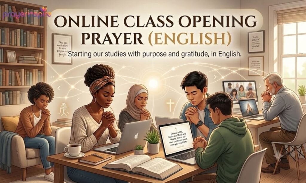 Online class Opening Prayer english