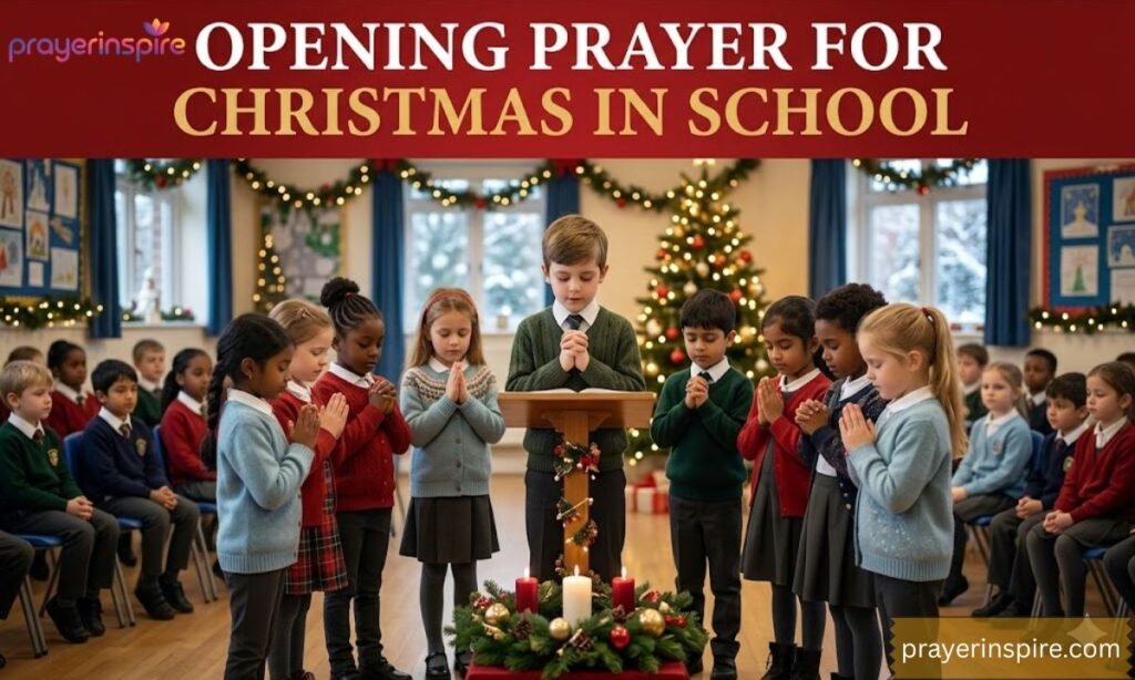 Opening Prayer for Christmas in School