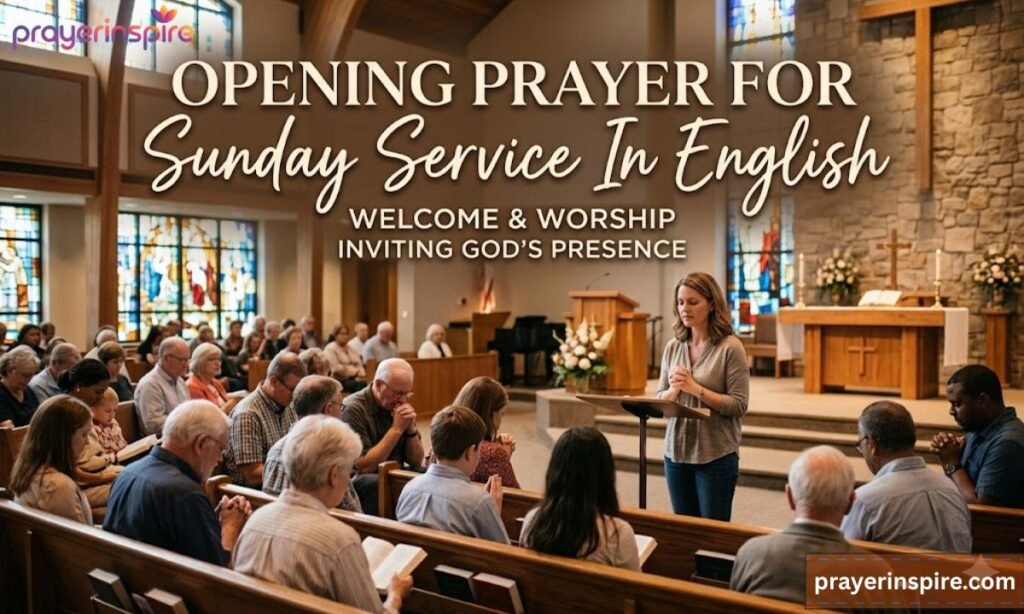 Opening Prayer for Sunday Service in English