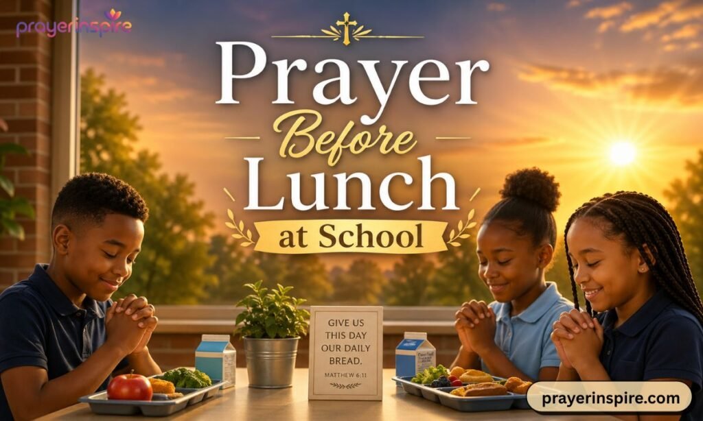 Prayer Before Lunch at School