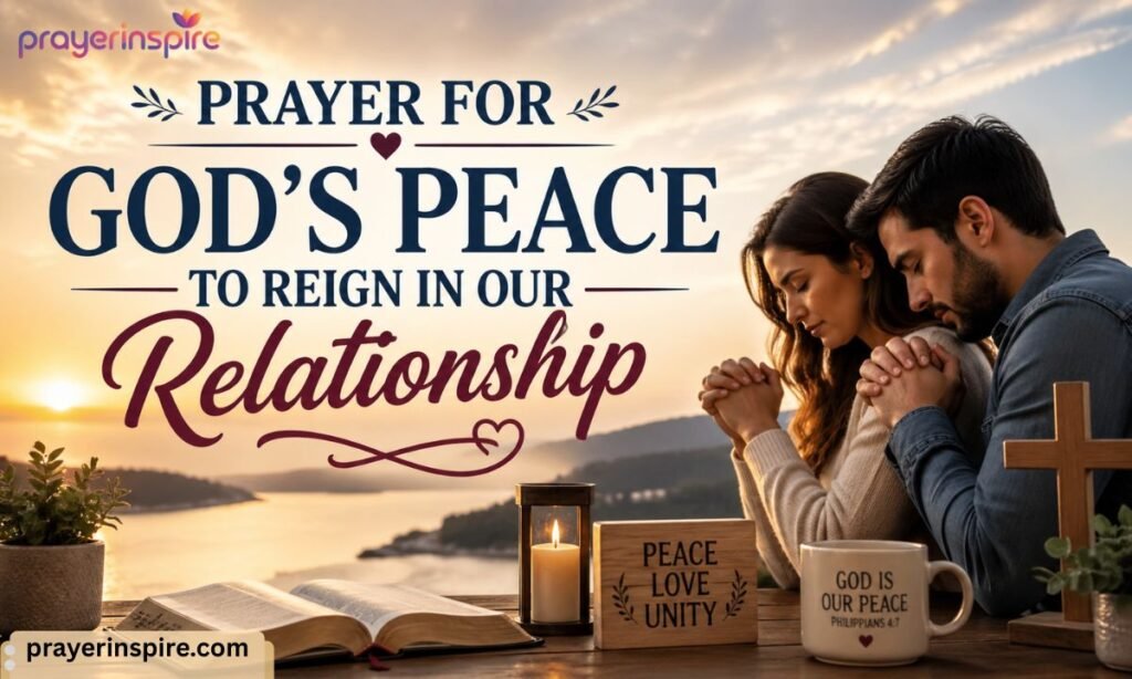 Prayer For God's Peace To Reign In Our Relationship