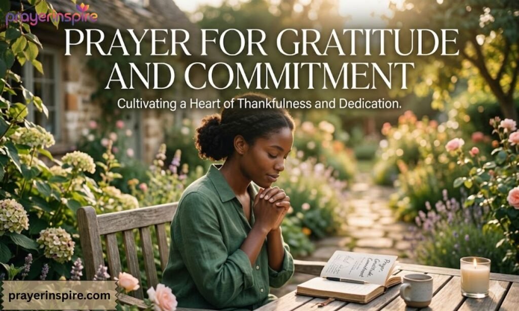 Prayer for Gratitude and Commitment