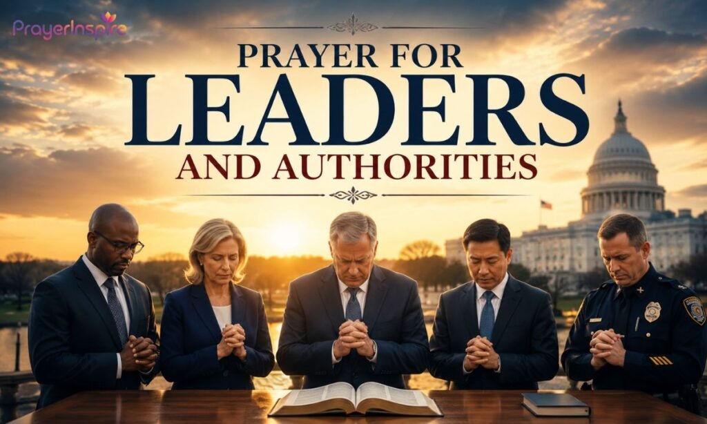 Prayer for Leaders and Authorities