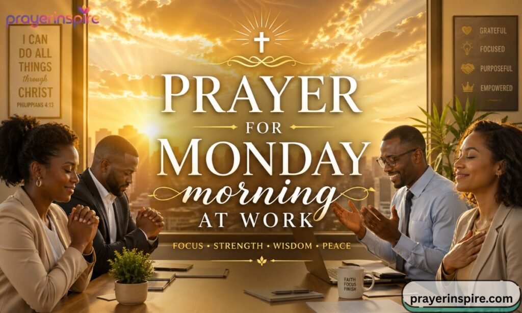 Prayer for Monday morning at work