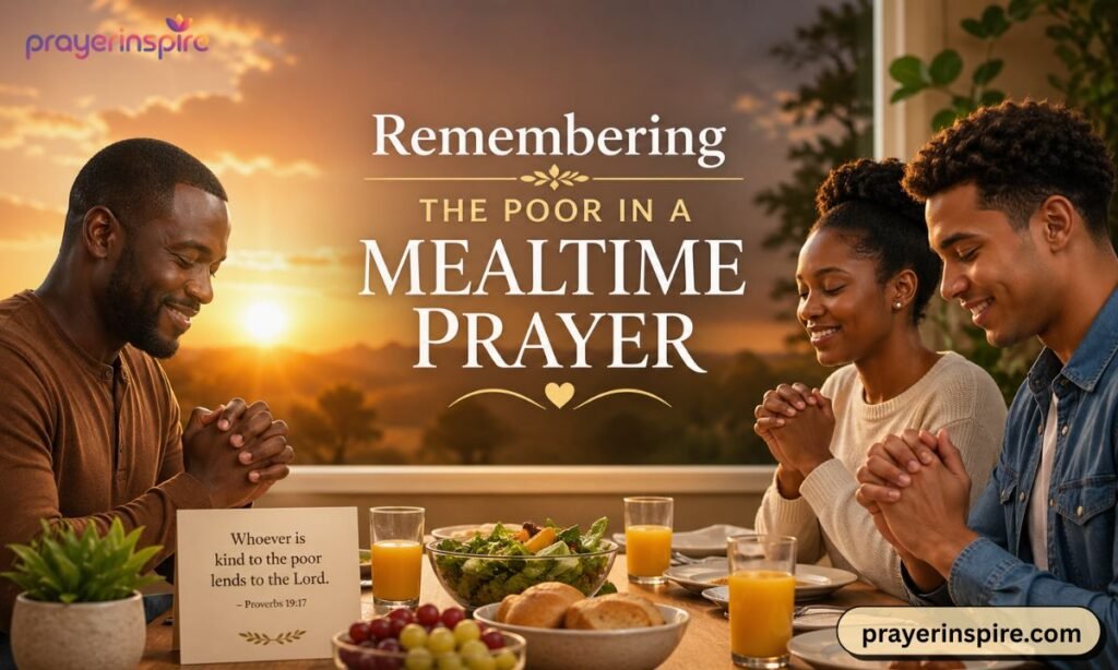 Remembering the Poor in a Mealtime Prayer