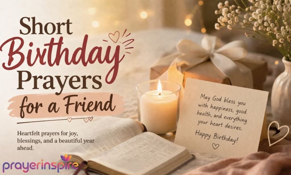 Short Birthday Prayers for a Friend