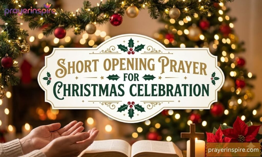 Short Opening Prayer for Christmas Celebration
