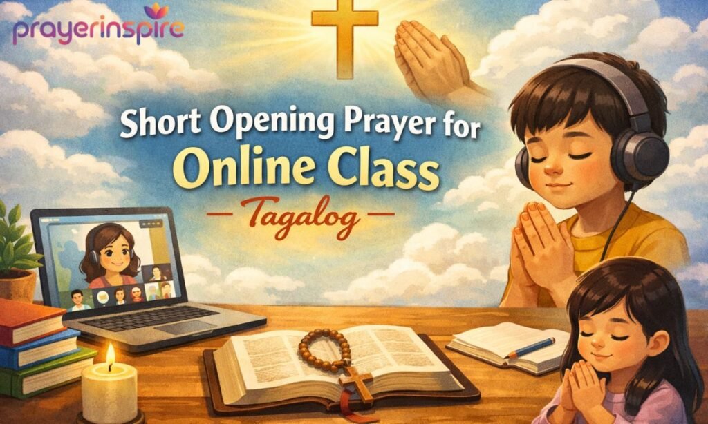 Short Opening Prayer for Online Class Tagalog