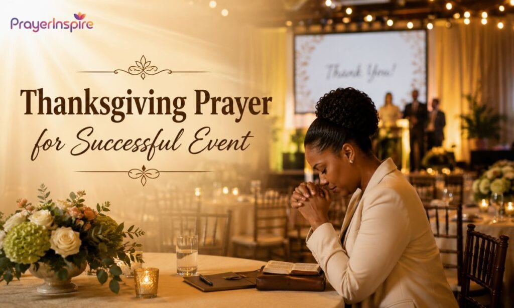 Thanksgiving Prayer for Successful Event