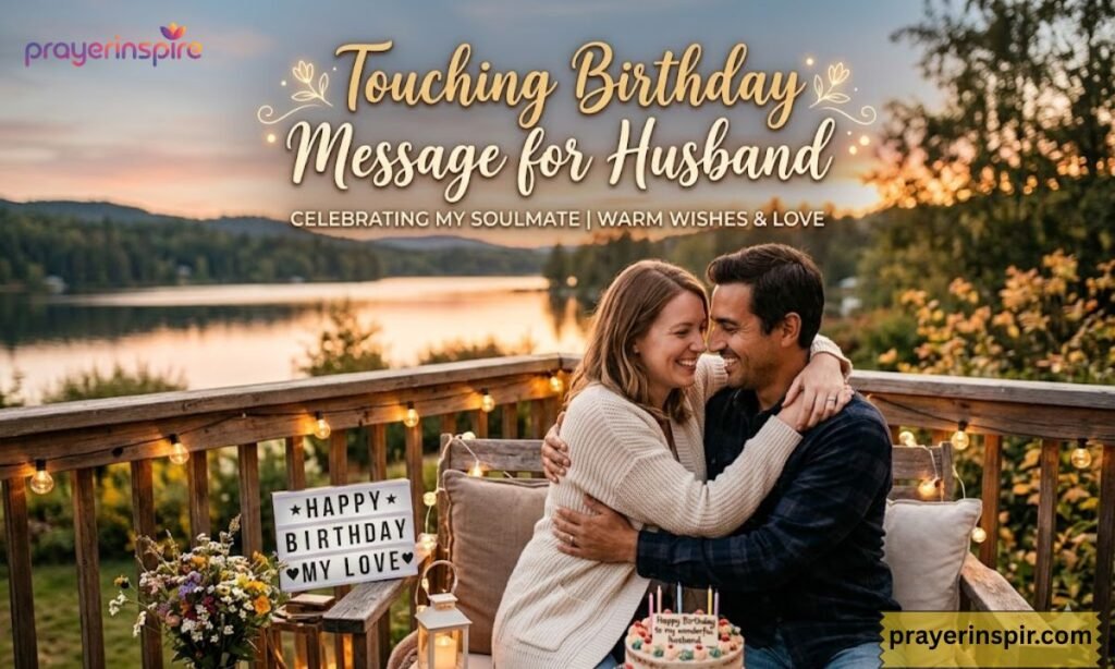 Touching birthday message for husband