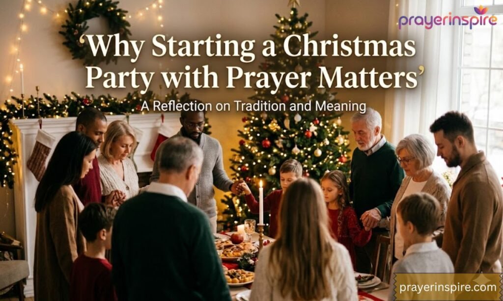 Why Starting a Christmas Party with Prayer Matters