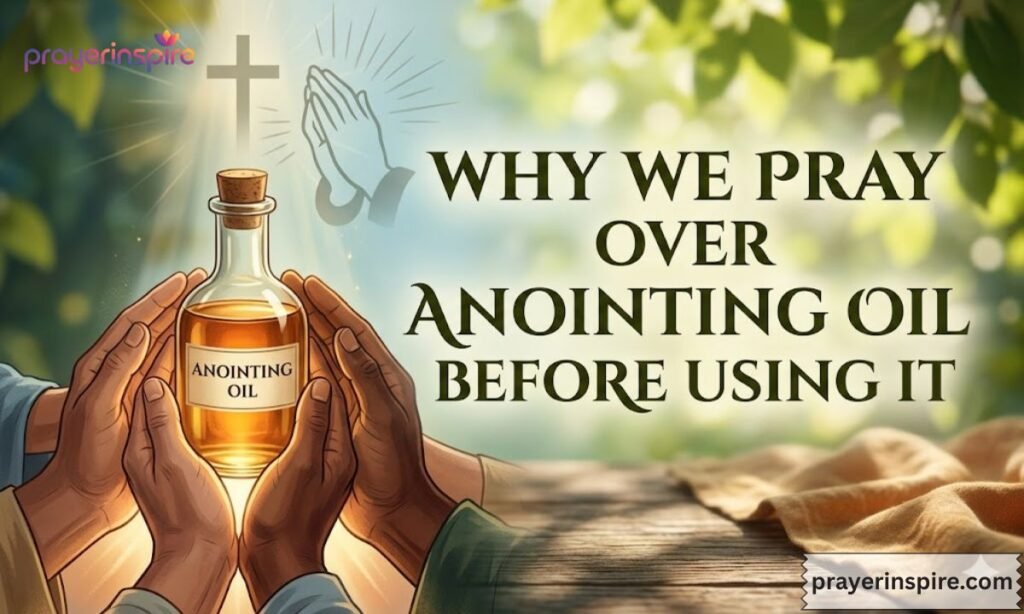 Why We Pray Over Anointing Oil Before Using It