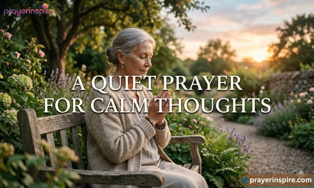 A Quiet Prayer for Calm Thoughts