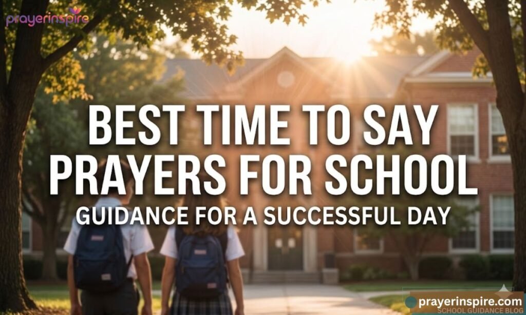 Best Time to Say Prayers for School