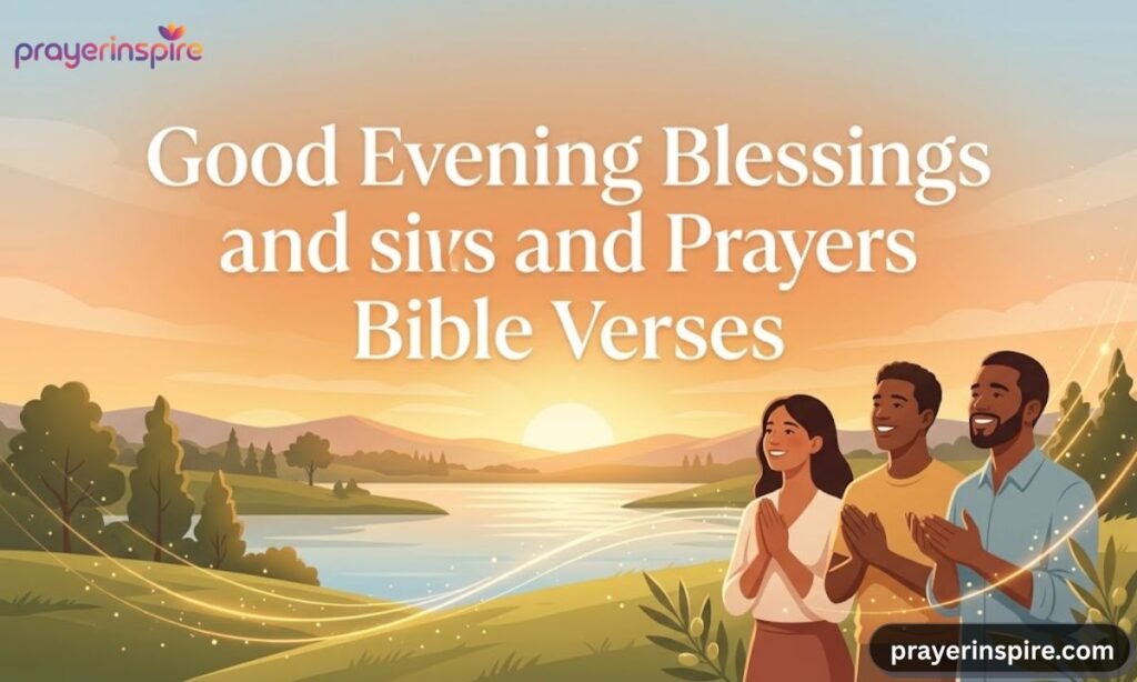 Good Evening Blessings and Prayers Bible Verses