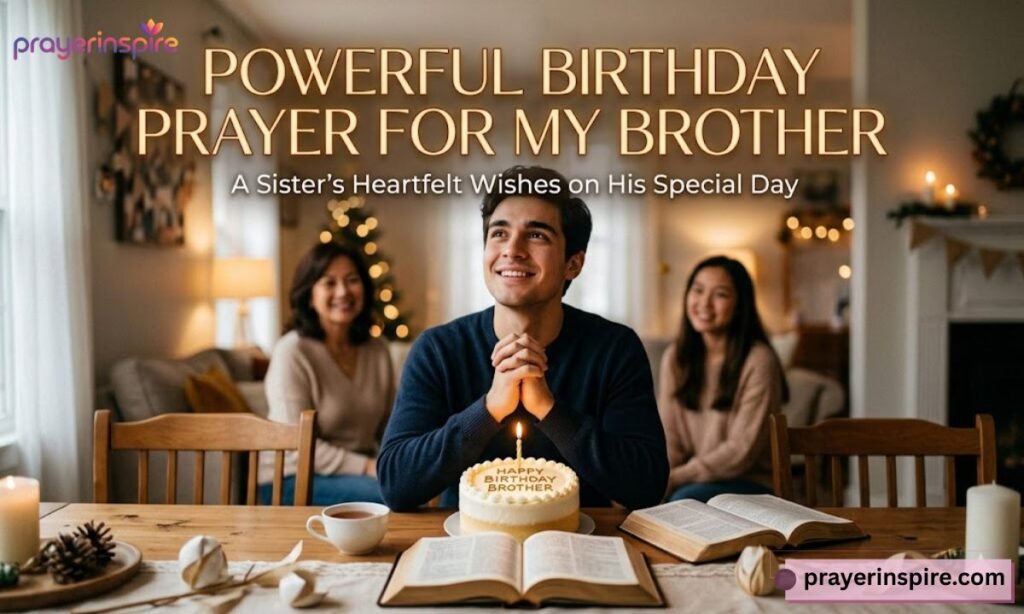 Powerful Birthday Prayer for My Brother