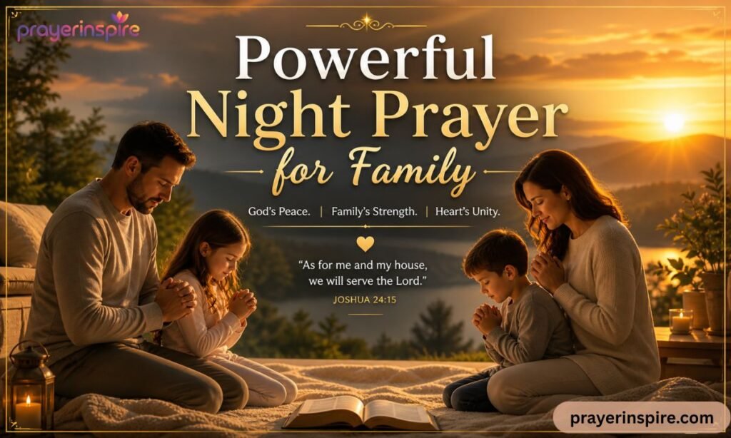 Powerful Night Prayer for Family