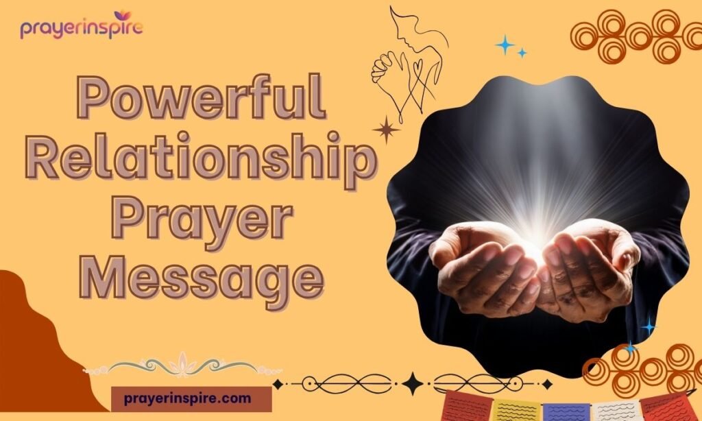 Powerful Relationship Prayer Message