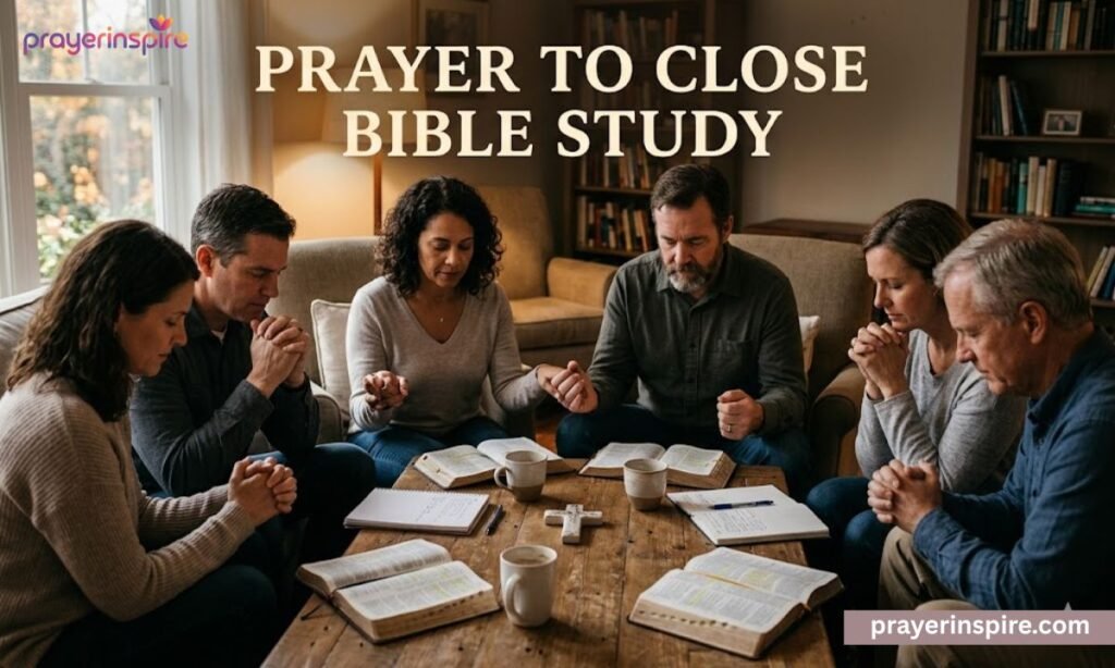 Prayer to Close Bible Study