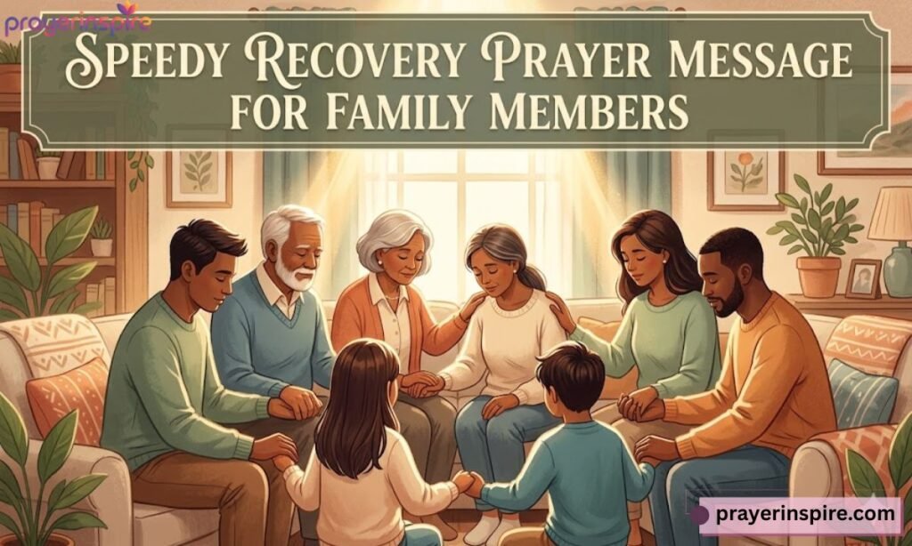 Speedy Recovery Prayer Message for Family Members