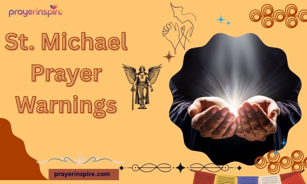St. Michael Prayer Warnings