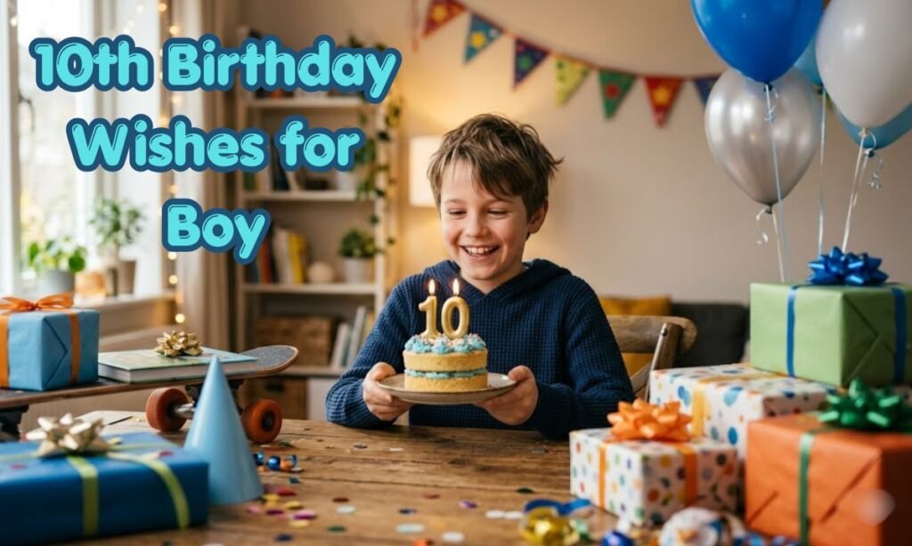 10th Birthday Wishes for Boy