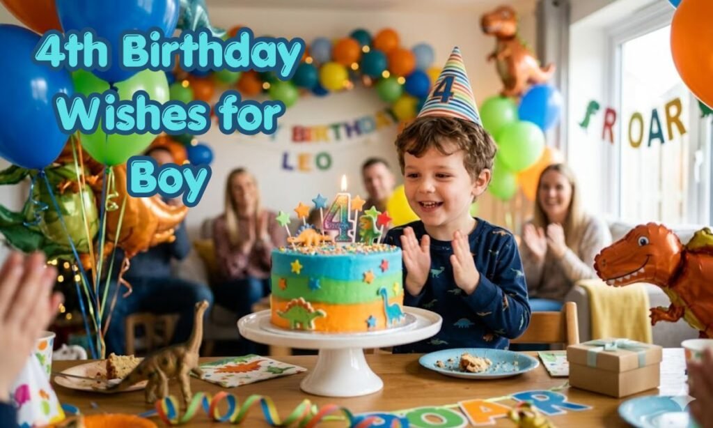4th Birthday Wishes for Boy