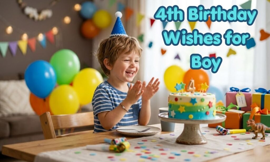 Birthday Wishes for 4 Year Old Boy