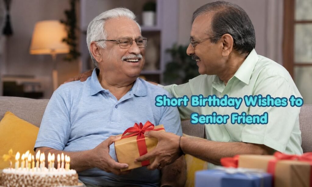 Short Birthday Wishes to Senior Friend