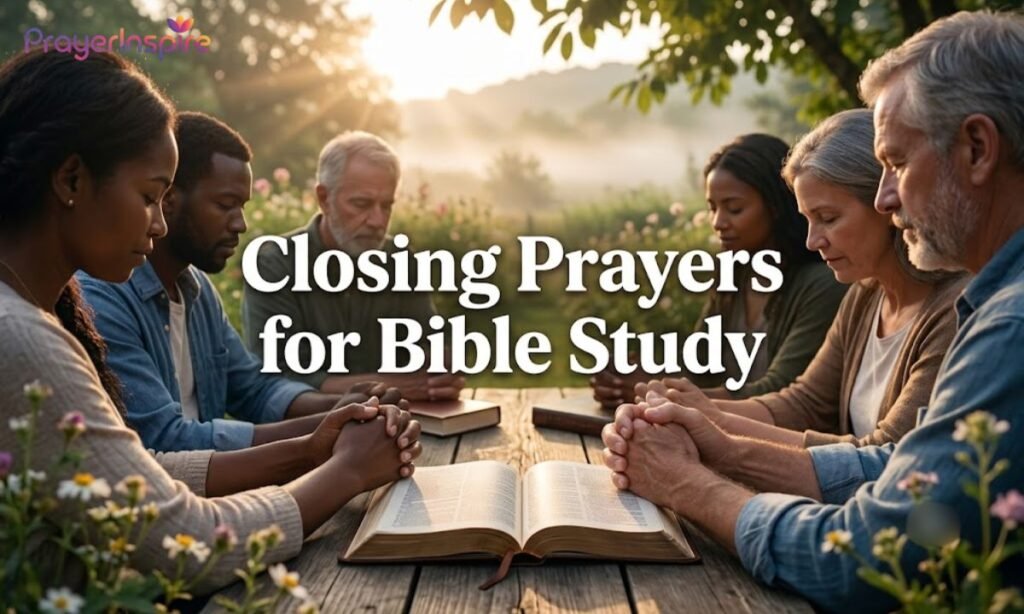 Closing Prayers for Bible Study