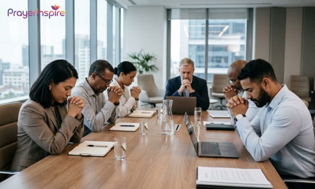 Short prayer before meeting