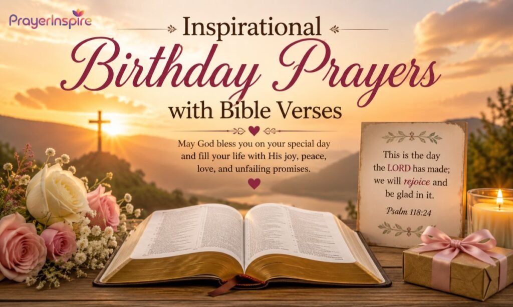 Inspirational Birthday Prayers with Bible Verses
