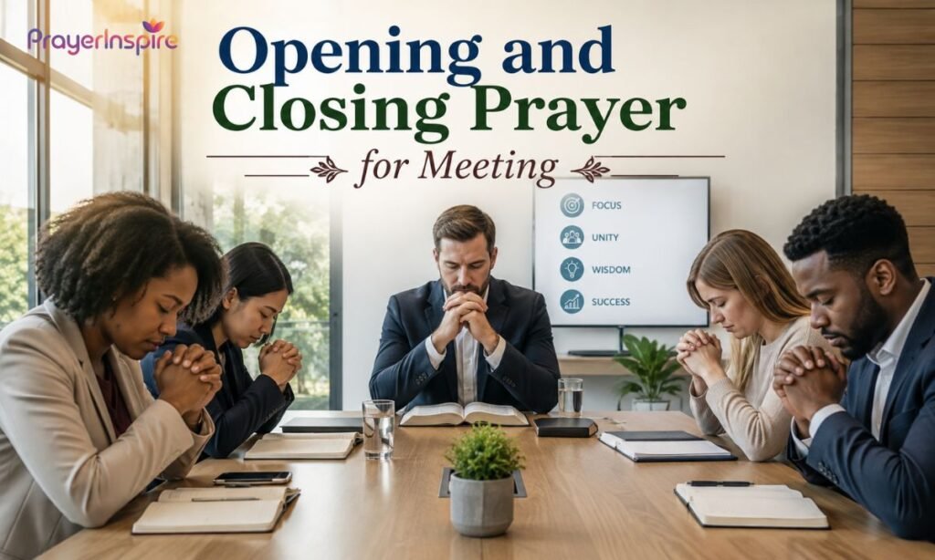 Opening and Closing Prayer for Meeting