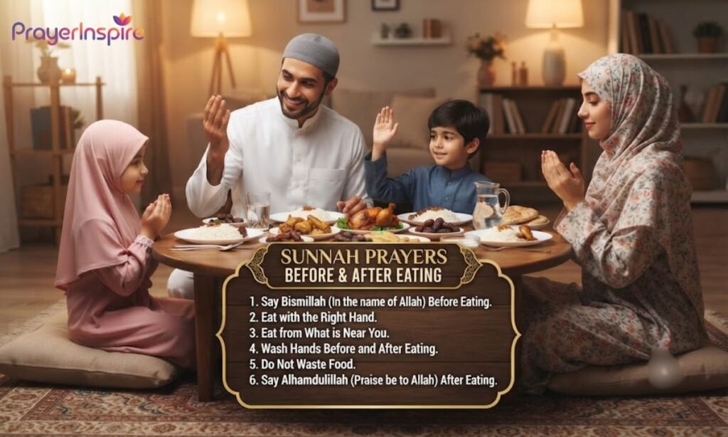 Sunnah Prayers Before and After Eating