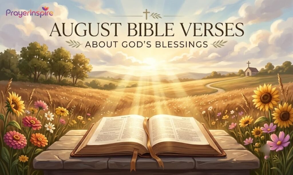 August Bible Verses About Gods Blessings