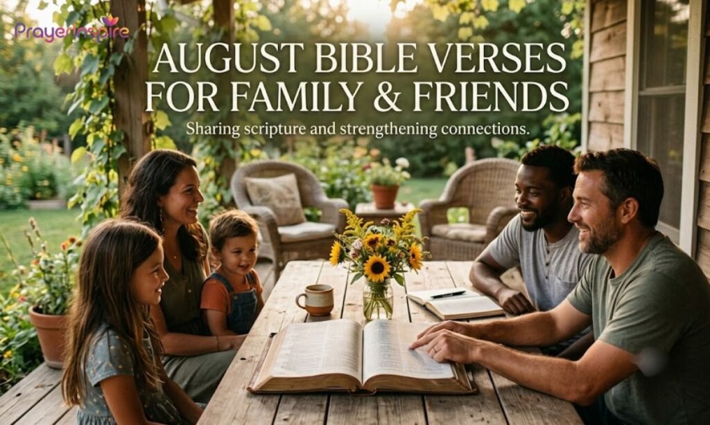 August Bible Verses for Family and Friends